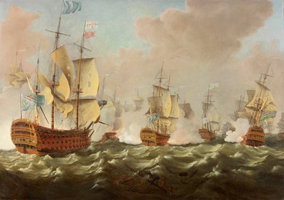 A Naval Engagement by Richard Paton